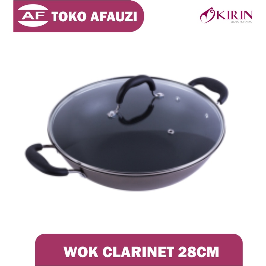 KIRIN WOK CLARINET 28 CM |TEFLON CLASSIC| WOK CLARINET 28 CM