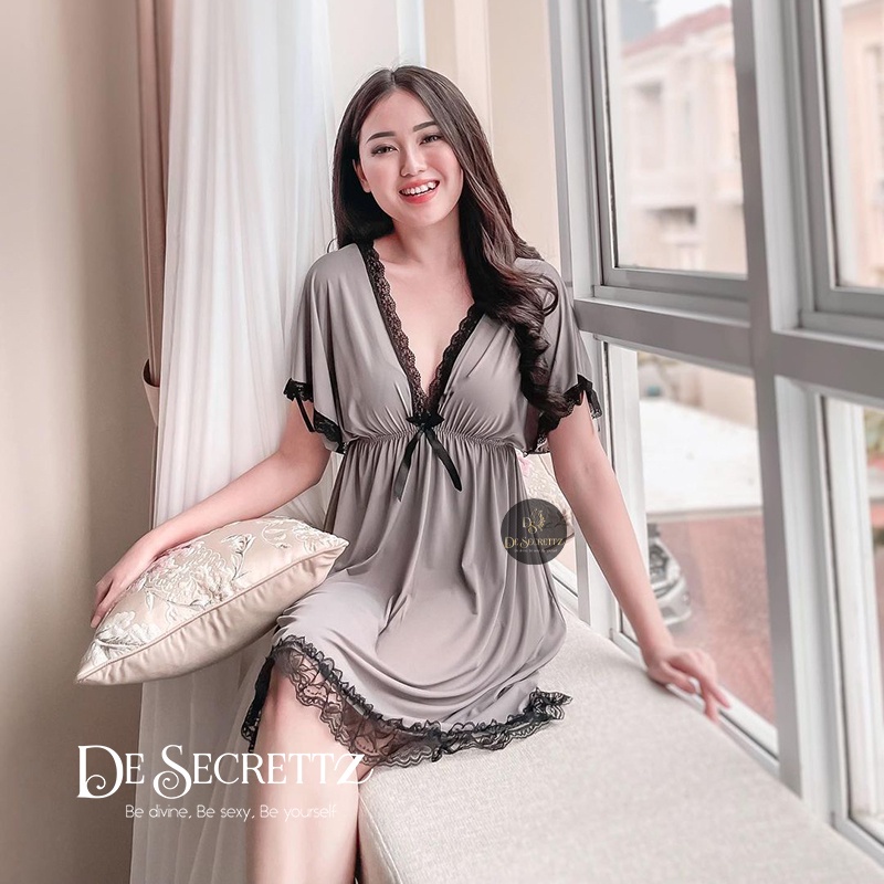 DeSecrettz EMILIA Lingerie Sexy Bahan Premium Spandeks, Bisa Untuk Small Size Sampai Big Size