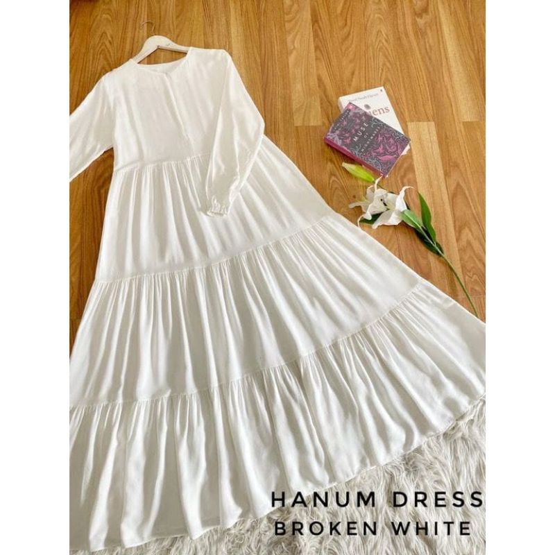 HANUM DRESS RAYON PREMIUM || GAMIS POLOS