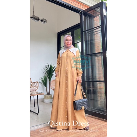 QISTINA DRESS BY MAREVI ORIGINAL
