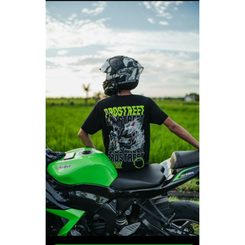 T-SHIRT | PROSTREET | BURN OUT | BLACK | NEW | ORIGINALC