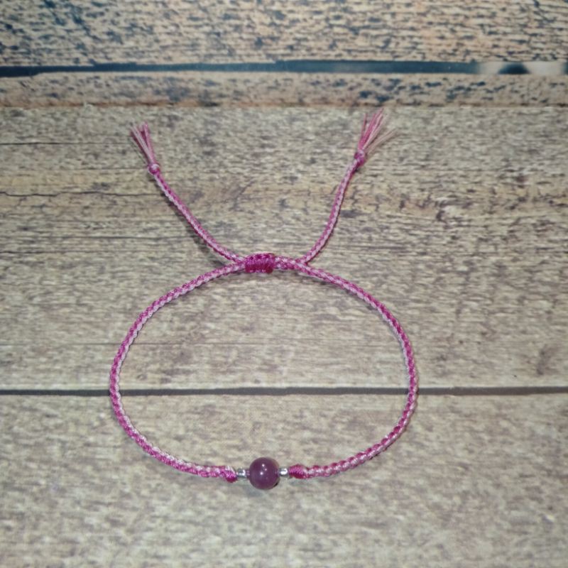 Gelang batu Ruby Burma natural