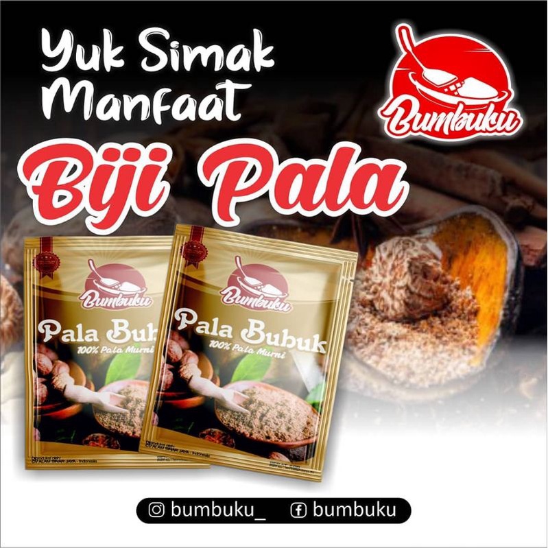 

Pala Bubuk sachet/renceng merk Bumbuku isi 6 gram x 10 sachet