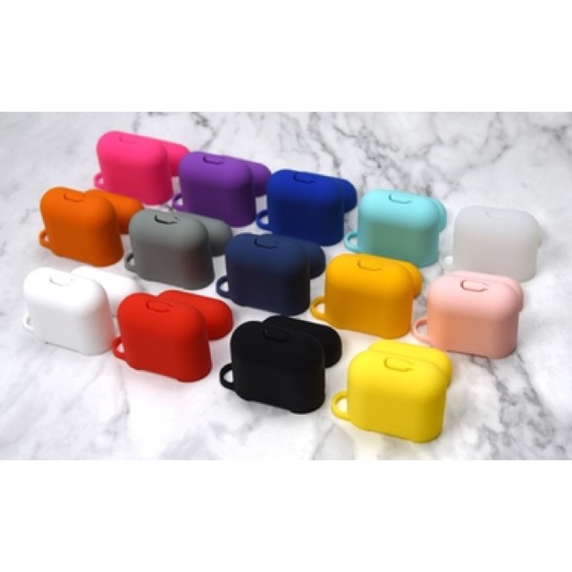 Case Airpods Polos Gen 1/2/3 Pro Soft Case Silikon Silicone Simple Plain Soft case Airpods 2 case airpods pro casing airpods apple earphone case Soft Lembut Warna Warni Colour