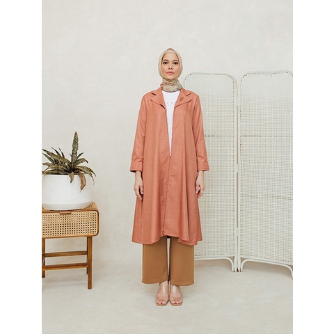 Alana Outer in Cinnamon - Wearing Klamby