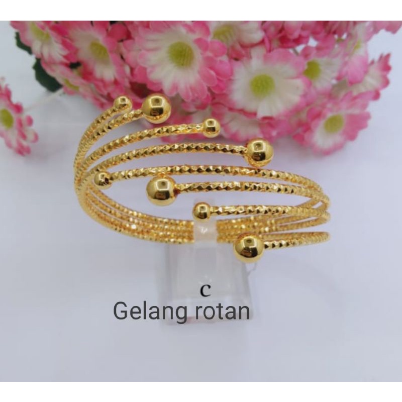 Dsdr057. Gelang tangan xuping wanita dewasa lapis emas