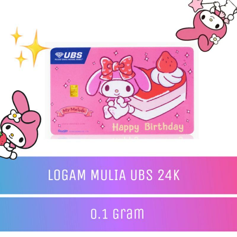 UBS BT21-My Melody HBD K