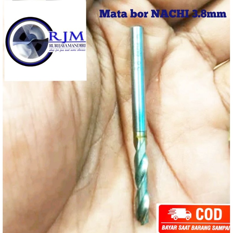 mata bor besi hss Nachi drill 3.8mm bukan bor carbide, bekas kinyis kinyis