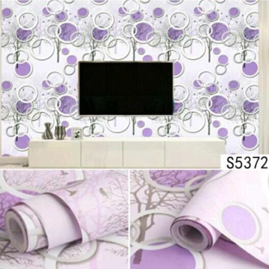 Wallpaper 3d Wallpaper Dinding Wallpaper Ruang Tamu Kamar Tidur Aesthetic Wallpaper Stiker 3d Lensa Pink Motif - BW