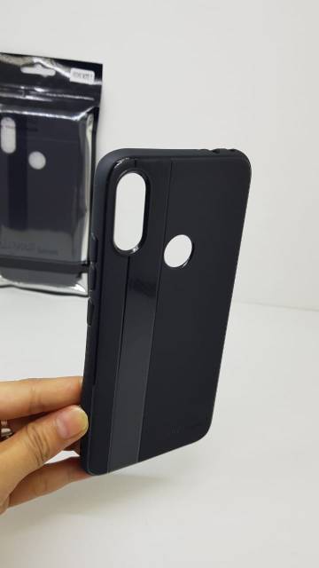 UME Enigma Series Redmi Note 7 6.3 inchi Soft Case Xiaomi Note 7 Black Fiber Carbon Slim Design