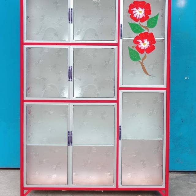 Rak piring aluminium 3 pintu