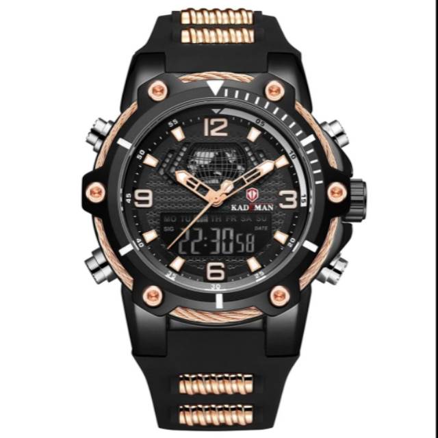 Jam Tangan Pria Kademan K9055G Double Time