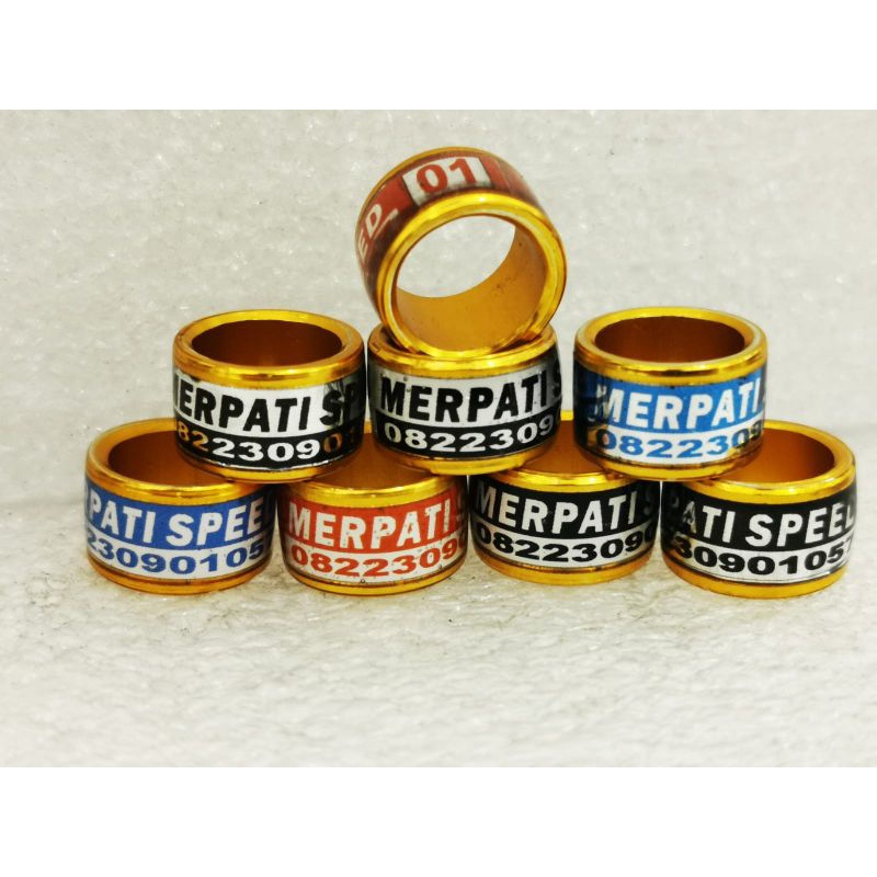 Ring merpati dewasa 15pcs lubang 9mm roda stiker