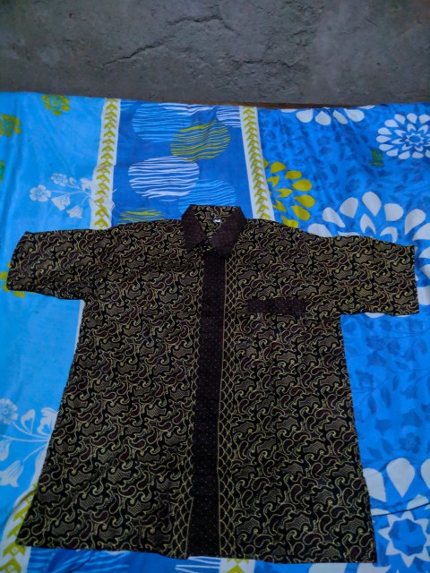Kemeja Batik Pria Modern Lengan Pendek Casual Modis Trendy Masa Kini Ukuran M L Xl Asli Pekalongan