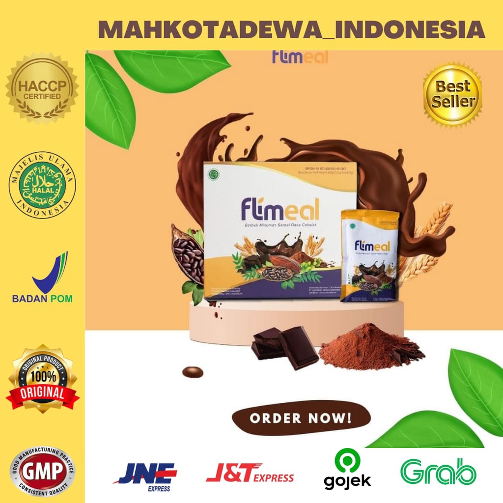 

FLIMEAL MEAL REPLEACEMENT (Isi 12 Sachet) 100% ORIGINAL, BPOM & MUI HALAL