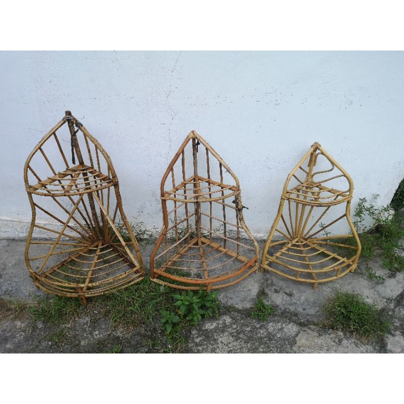 KERANJANG  PARSEL ROTAN PARCEL LEBARAN SUDUT SUSUN 2 SMALL GERAISURYA