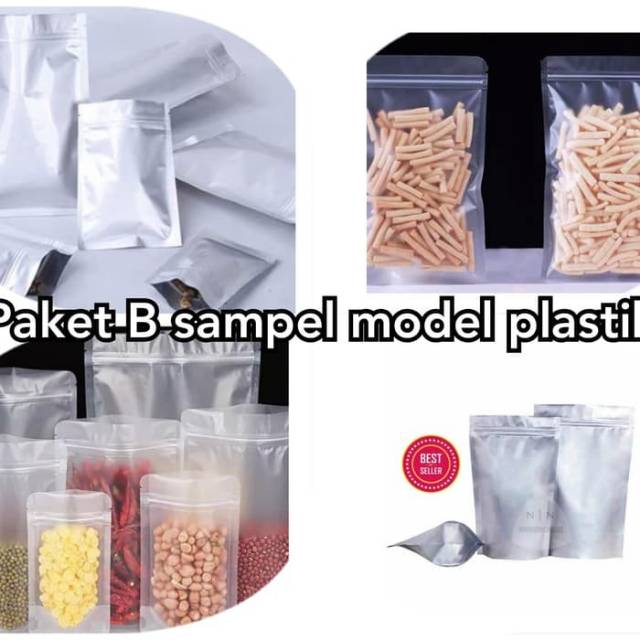 Paket sampel ukuran dan model plastik