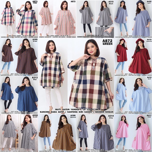 JUNE TUNIK SUPER JUMBO/TUNIK JUMBO BANGET/TUNIK JUMBO SALUR 4XL LD 134CM BUSUI BAHAN BERKUALITAS