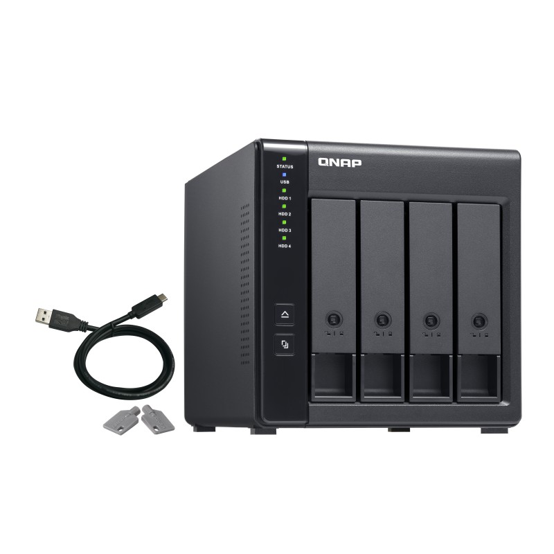 QNAP TR-004 4-Bay USB 3.0 RAID NAS Expansion Enclosure TR004