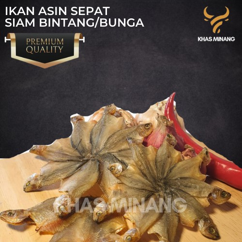 

Ikan Asin Sepat Siam Bintang 100gr Sapek Siam Bungo Rawa Khas Minang