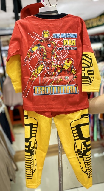 Baju Topeng Anak | Baju Kostum + Topeng Anak Laki-Laki AZADA IRONMAN