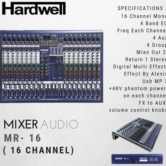 Mixer Audio Hardwell Mr-16 16 Channel Original