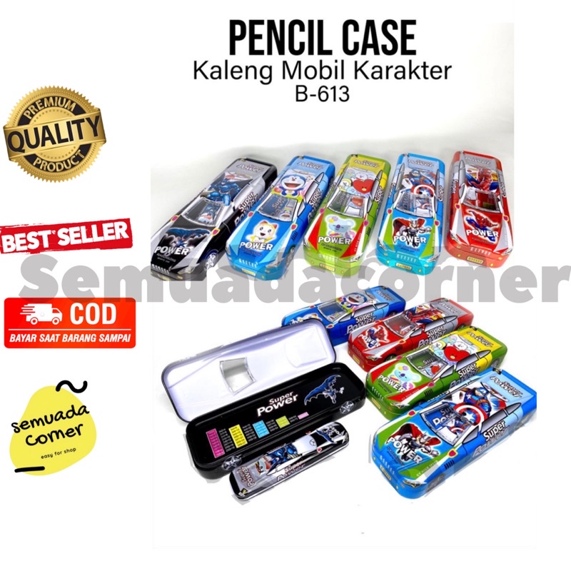 

Bisa COD Tempat Pensil kaleng bentuk Mobil Tempat pensil karakter kartun perlengkapan sekolah