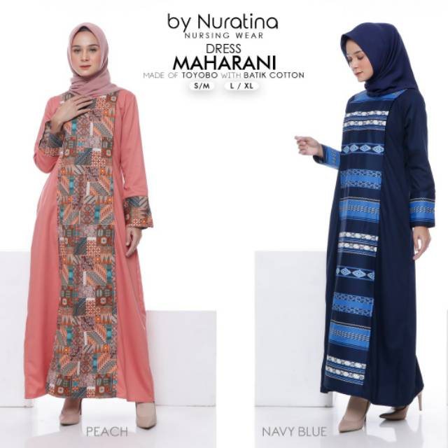 Nursing wear gamis batik menyusui kondangan busui maharani