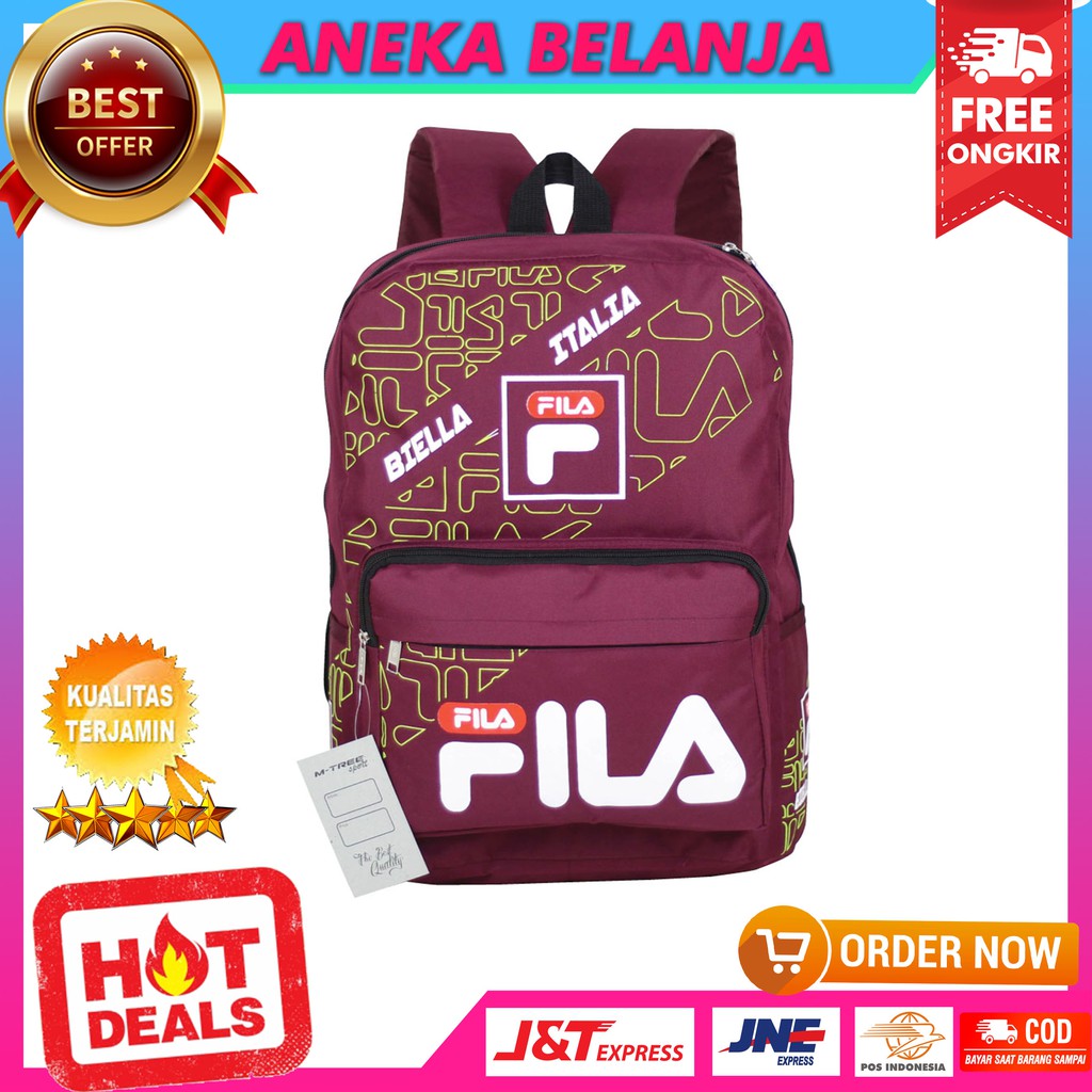 Backpack Casual Stylish Tas Ransel Sekolah Multifungsi Ekonomis Keren Berkualitas Distro Fashionable