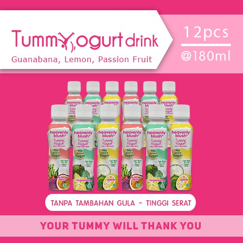 

Yogurt Heavenly Blush Tummy Drink Sugar Free All Variant[12 x 180ml]