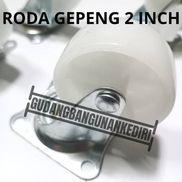 Roda Nylon 2&quot; Caster / Roda Etalase Roda Trolley / Roda Gerobak / Roda Gepeng 2 inch | Roda casters