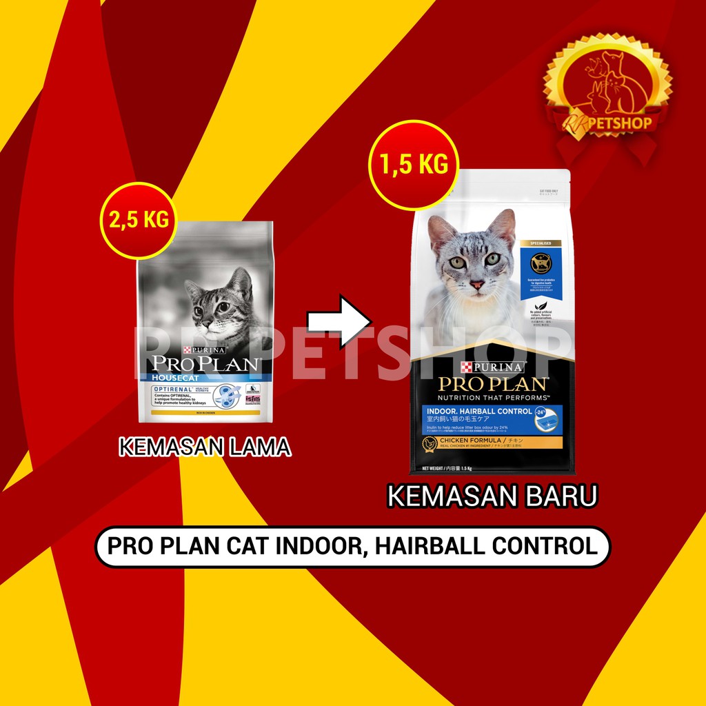 Makanan Kucing Pro Plan House Cat 1,5 Kg / Proplan Housecat 1,5Kg