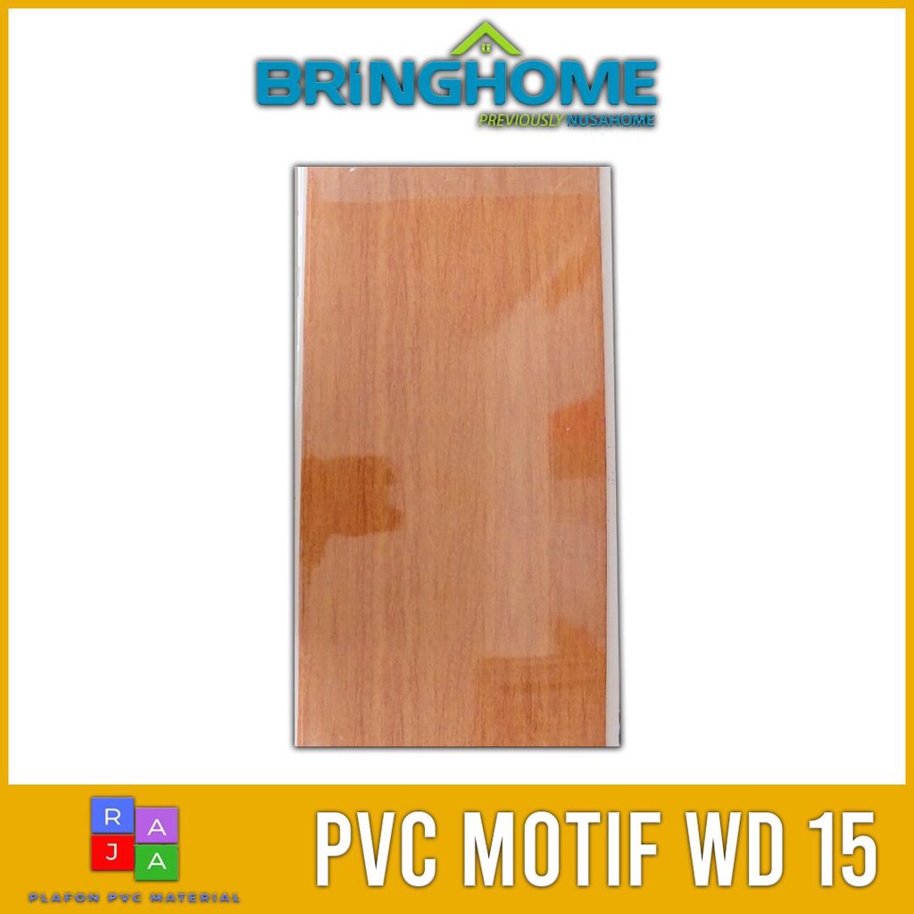 plafon pvc mewah motif kayu wd15 harga permeter