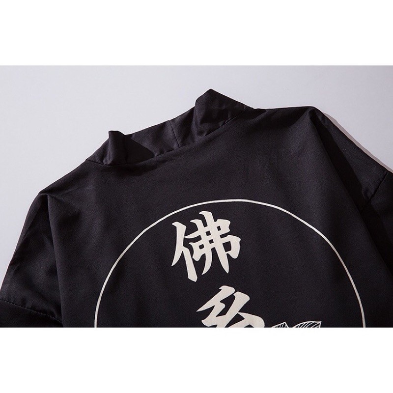 RE07 KIMONO CARDINGAN IMPORT PRIA JEPANG COSTPLAY HAORI ORIGINAL YUTAKA LOOSE BIG OVER SIZE 3XL 4XL