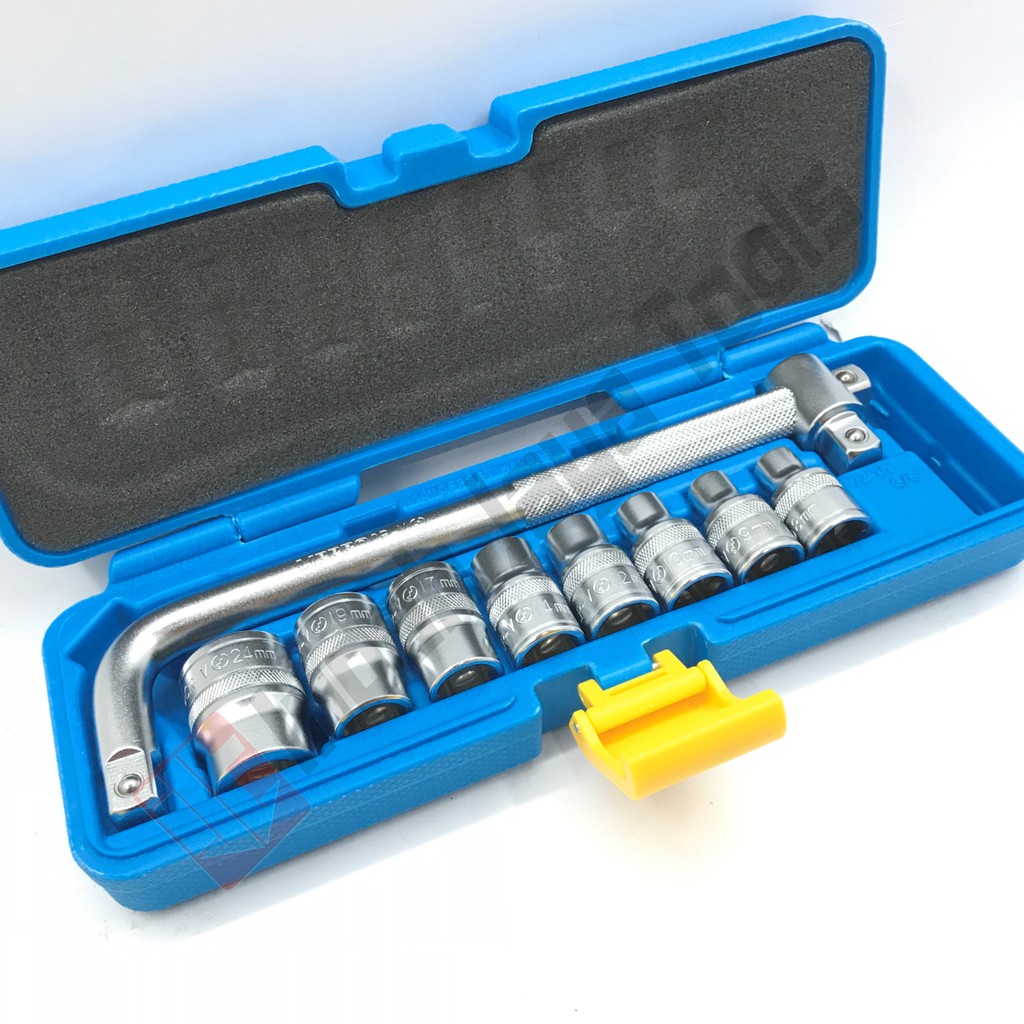 LIPPRO Kunci Sok Set 10 Pcs - Socket Set Shock Soket Set