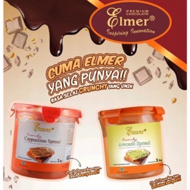 

ELMER CRUNCHY SPREAD 1KG (Olesan Roti dengan Krispi Beras/ Filling)