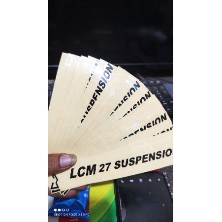 stiker shock depan LCM 27 SUSPENSION stiker motor