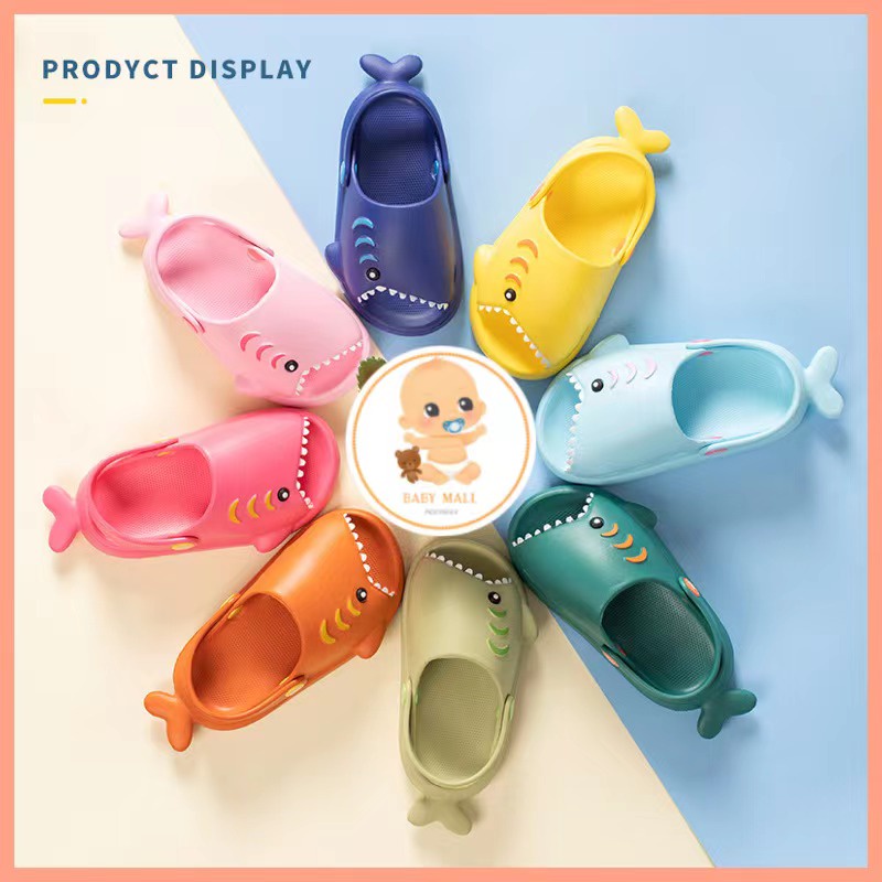 BABY SHARK EVA SHOES Sandal Karet Anak Bayi Hiu laki laki perempuan Anti Slip