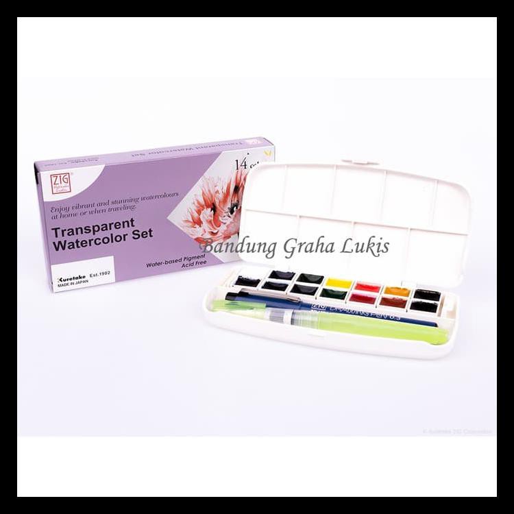 

Big Sale Kuretake Zig Transparent Watercolor Set 14 Promo