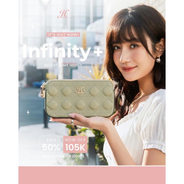 INFINITY PLUS BAG JIMS HONEY ORIGINAL 100% Tas Selempang Wanita Kekinian Korean