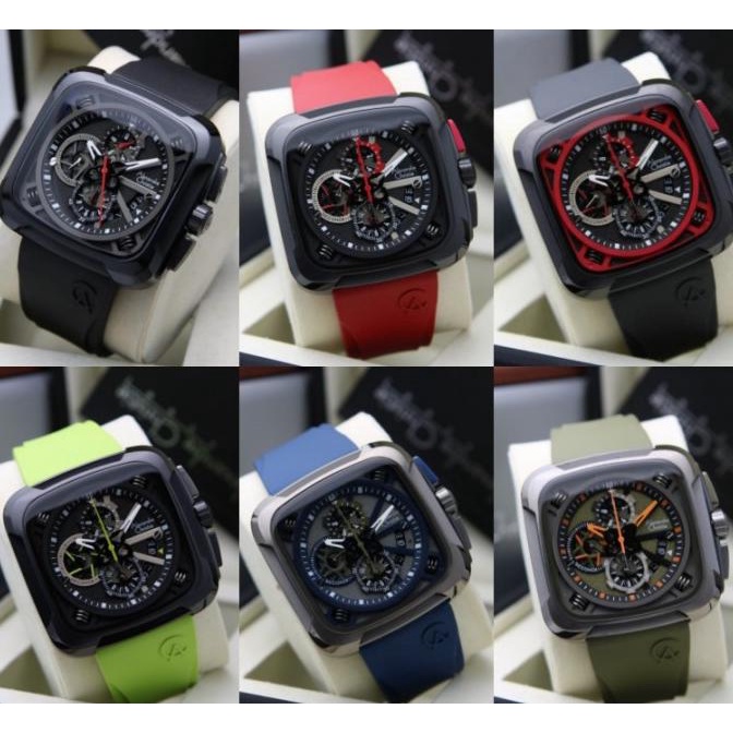 JAM TANGAN PRIA ALEXANDRE CHRISTIE AC 6577 AC6577 RUBBER ORIGINAL