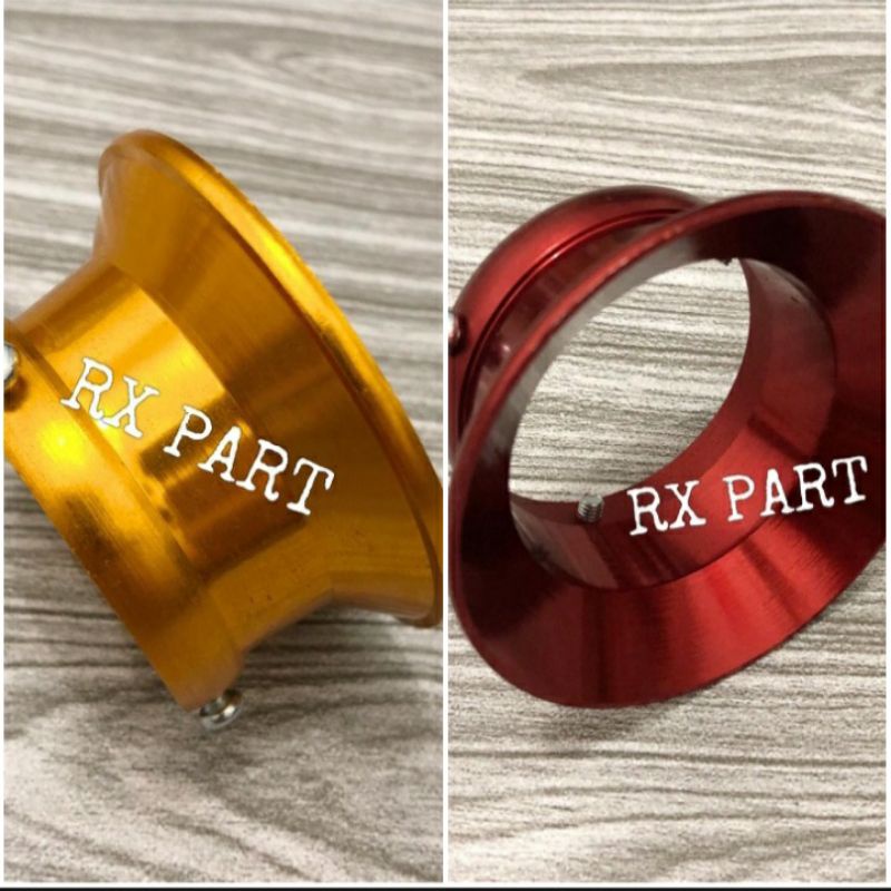 corong karbu pendek pe 28 merah gold variasi