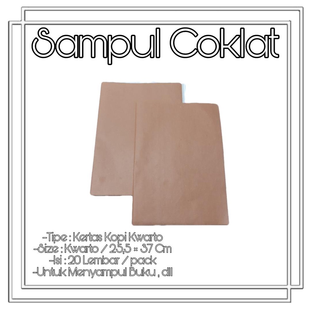 

SAMPUL BUKU COKLAT POLOS UKURAN KWARTO ISI 20 LEMBAR