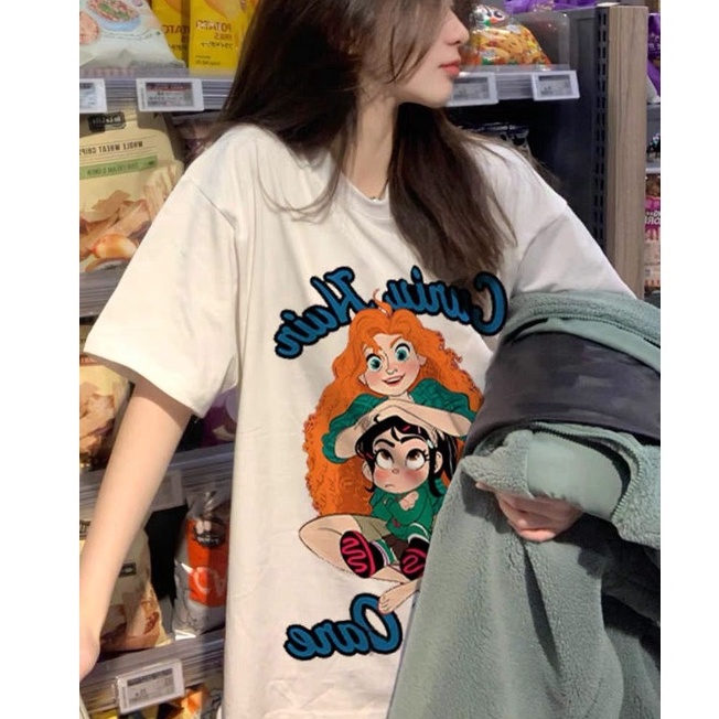 THISTLE - Oversize Tee Tshirt Wanita Model Longgar Motif RAPUNZEL