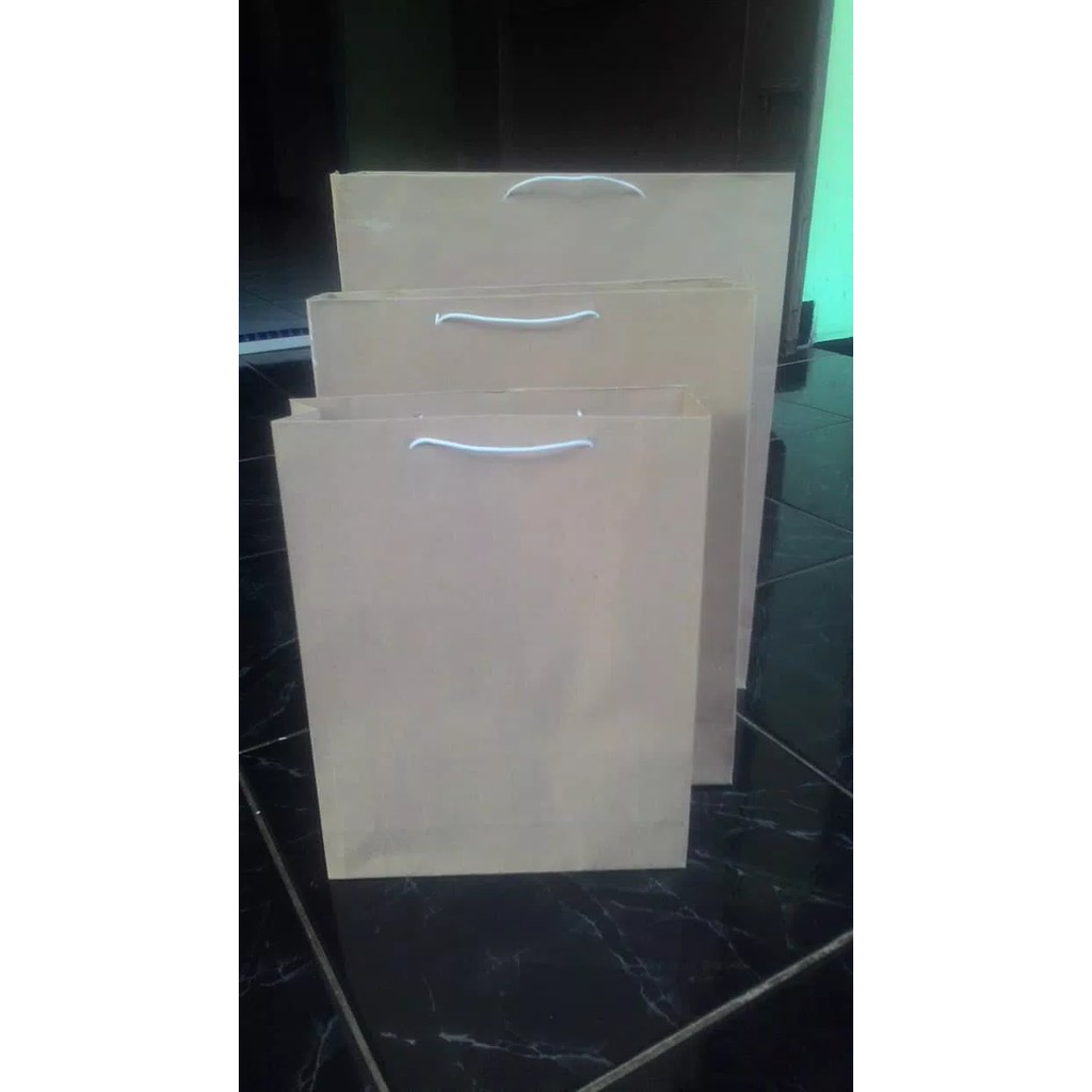 

Paper Bag | Shopping Bag | Tas Kertas Polos Ukuran 22 x 6 x 27 cm