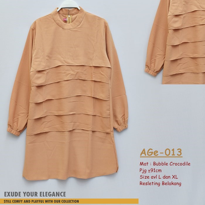 Atasan Tunik bahan Bubble kode AGe