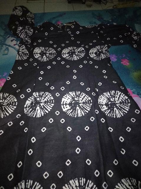 Atasan Batik Wanita Tunic Batik Shibori Bahan Katun Halus Batik Kantoran Modern