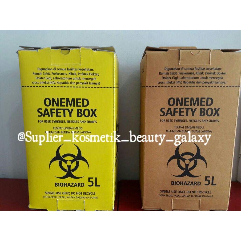 Safety Box 5 Liter / Box limbah medis/box safety/safety box karton