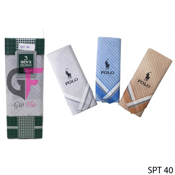 GIOFLO Male Handkerchief Katun Isi 3 PCs Multicolor / SPT 40