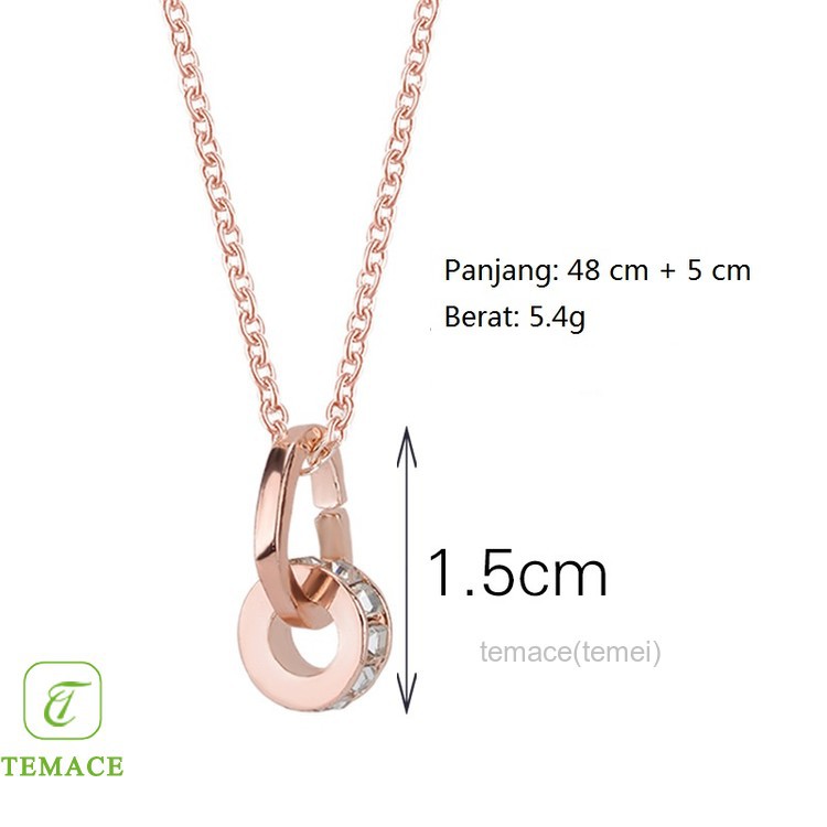 【MHANG】Kalung Wanita Senyum Baru New Smile Lady Necklace Rantai Klavikula Logam Sederhana Berkualitas Tinggi